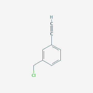 molecular formula C9H7Cl B13522175 1-(Chloromethyl)-3-ethynylbenzene 