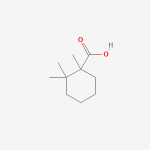 molecular formula C10H18O2 B13522179 1,2,2-Trimethylcyclohexane-1-carboxylic acid CAS No. 4351-01-3