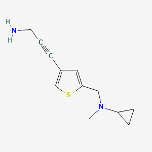 n-((4-(3-Aminoprop-1-yn-1-yl)thiophen-2-yl)methyl)-N-methylcyclopropanamine