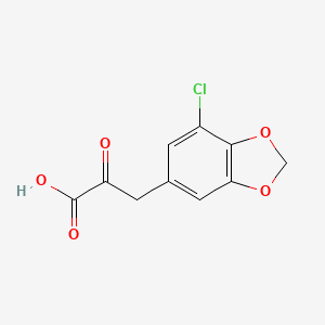 3-(7-Chloro-1,3-dioxaindan-5-yl)-2-oxopropanoic acid