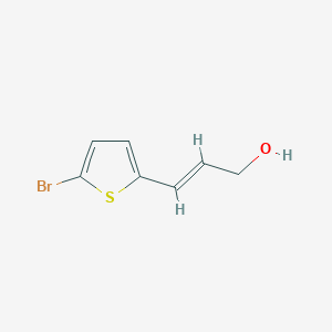 molecular formula C7H7BrOS B13522244 3-(5-Bromothiophen-2-yl)prop-2-en-1-ol 