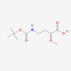 (2R)-4-{[(tert-butoxy)carbonyl]amino}-2-methoxybutanoicacid