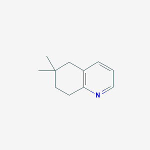 molecular formula C11H15N B13522298 6,6-Dimethyl-5,6,7,8-tetrahydroquinoline 