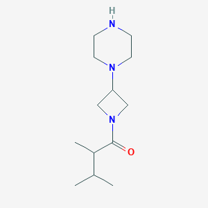 molecular formula C13H25N3O B13522312 2,3-Dimethyl-1-(3-(piperazin-1-yl)azetidin-1-yl)butan-1-one 