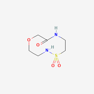 molecular formula C6H12N2O4S B13522341 1,5lambda6,4,8-Oxathiadiazecane-5,5,9-trione 