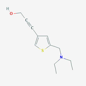 3-(5-((Diethylamino)methyl)thiophen-3-yl)prop-2-yn-1-ol