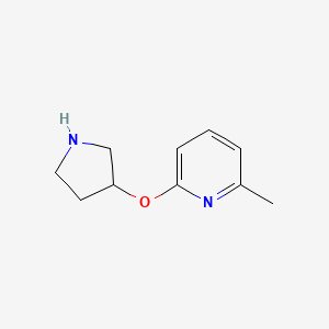 2-Methyl-6-(3-pyrrolidinyloxy)pyridine