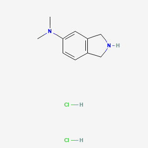 molecular formula C10H16Cl2N2 B13522371 N,N-dimethyl-2,3-dihydro-1H-isoindol-5-aminedihydrochloride 