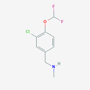 1-(3-Chloro-4-(difluoromethoxy)phenyl)-N-methylmethanamine