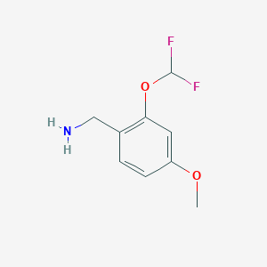 (2-(Difluoromethoxy)-4-methoxyphenyl)methanamine