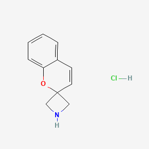 molecular formula C11H12ClNO B13522424 Spiro[azetidine-3,2'-chromene]hydrochloride 