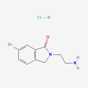 2-(2-aminoethyl)-6-bromo-2,3-dihydro-1H-isoindol-1-onehydrochloride