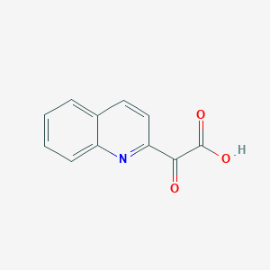 molecular formula C11H7NO3 B13522486 2-Oxo-2-(quinolin-2-yl)acetic acid 