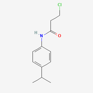 molecular formula C12H16ClNO B1352249 3-chloro-N-(4-isopropylphenyl)propanamide CAS No. 20331-13-9