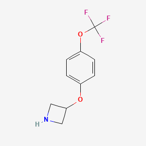 molecular formula C10H10F3NO2 B13522511 3-(4-(Trifluoromethoxy)phenoxy)azetidine 