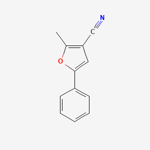 molecular formula C12H9NO B1352256 2-甲基-5-苯基呋喃-3-腈 CAS No. 382167-57-9