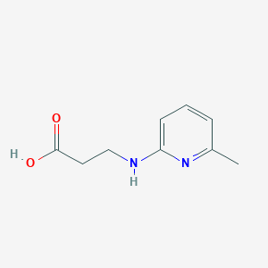 molecular formula C9H12N2O2 B13522560 3-[(6-Methylpyridin-2-yl)amino]propanoic acid CAS No. 55469-89-1