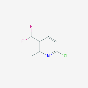 6-Chloro-3-(difluoromethyl)-2-methylpyridine