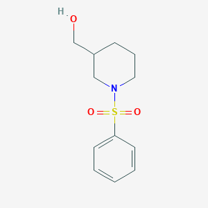 molecular formula C12H17NO3S B1352258 [1-(Benzenesulfonyl)piperidin-3-yl]methanol CAS No. 346691-49-4