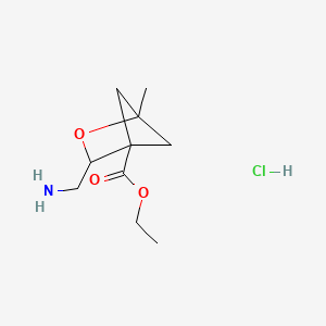 Ethyl 3-(aminomethyl)-1-methyl-2-oxabicyclo[2.1.1]hexane-4-carboxylate hydrochloride