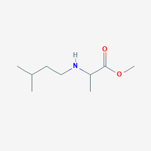 molecular formula C9H19NO2 B13522604 Methyl-N-isopentyl(D,L)-alanine 