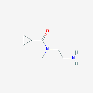 molecular formula C7H14N2O B13522630 N-(2-aminoethyl)-N-methylcyclopropanecarboxamide 