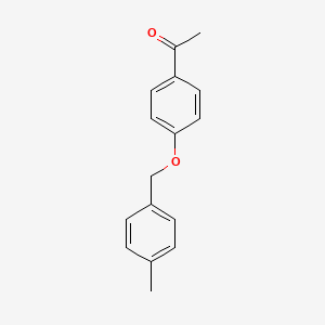 molecular formula C16H16O2 B1352264 1-[4-[(4-Methylphenyl)methoxy]phenyl]ethanone CAS No. 79615-78-4