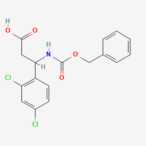 3-{[(Benzyloxy)carbonyl]amino}-3-(2,4-dichlorophenyl)propanoic acid