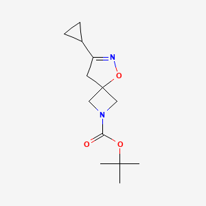 Tert-butyl7-cyclopropyl-5-oxa-2,6-diazaspiro[3.4]oct-6-ene-2-carboxylate