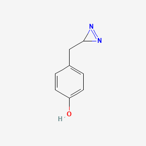 molecular formula C8H8N2O B13522675 4-[(3H-diazirin-3-yl)methyl]phenol 