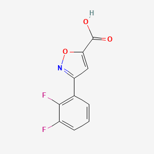 molecular formula C10H5F2NO3 B13522694 3-(2,3-Difluorophenyl)isoxazole-5-carboxylic acid 