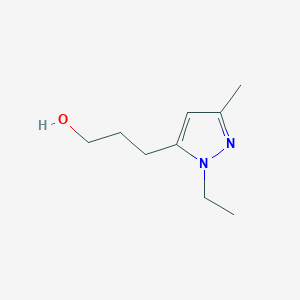 3-(1-Ethyl-3-methyl-1h-pyrazol-5-yl)propan-1-ol