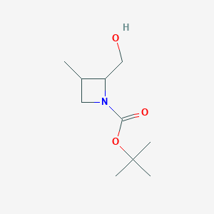 tert-butyl2-(hydroxymethyl)-3-methylazetidine-1-carboxylate,Mixtureofdiastereomers