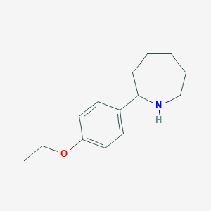 molecular formula C14H21NO B1352273 2-(4-乙氧基苯基)氮杂环己烷 CAS No. 383129-32-6