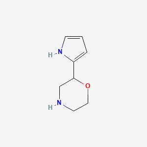 molecular formula C8H12N2O B13522739 2-(1H-pyrrol-2-yl)morpholine 