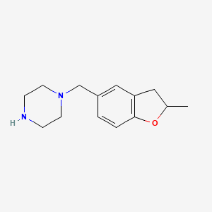 1-((2-Methyl-2,3-dihydrobenzofuran-5-yl)methyl)piperazine