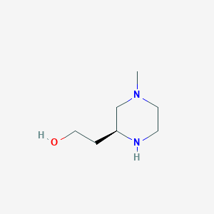 molecular formula C7H16N2O B13522810 (S)-2-(4-Methylpiperazin-2-yl)ethan-1-ol 