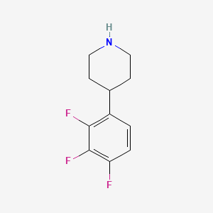 molecular formula C11H12F3N B13522814 4-(2,3,4-Trifluorophenyl)piperidine 