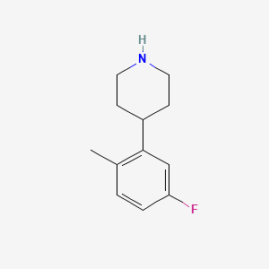 molecular formula C12H16FN B13522888 4-(5-Fluoro-2-methylphenyl)piperidine 