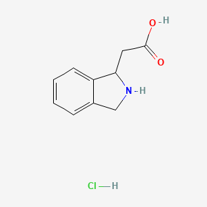 2-(2,3-dihydro-1H-isoindol-1-yl)aceticacidhydrochloride