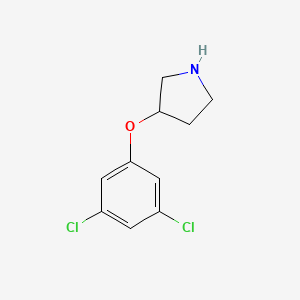 molecular formula C10H11Cl2NO B13522902 3-(3,5-Dichlorophenoxy)pyrrolidine 