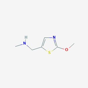 molecular formula C6H10N2OS B13522910 2-Methoxy-N-methyl-5-thiazolemethanamine CAS No. 937688-48-7