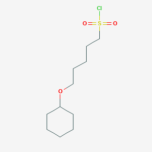 5-(Cyclohexyloxy)pentane-1-sulfonyl chloride