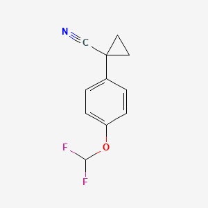 1-(4-(Difluoromethoxy)phenyl)cyclopropane-1-carbonitrile