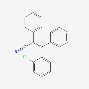 molecular formula C21H14ClN B1352294 3-(2-Chlorophenyl)-2,3-diphenylacrylonitrile 