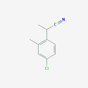 2-(4-Chloro-2-methylphenyl)propanenitrile