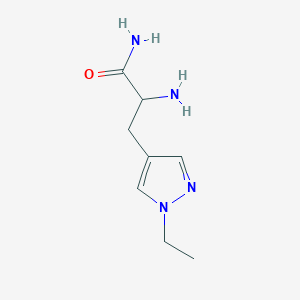 2-Amino-3-(1-ethyl-1h-pyrazol-4-yl)propanamide