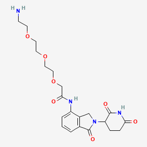 2-[2-[2-(2-aminoethoxy)ethoxy]ethoxy]-N-[2-(2,6-dioxo-3-piperidyl)-1-oxo-isoindolin-4-yl]acetamide