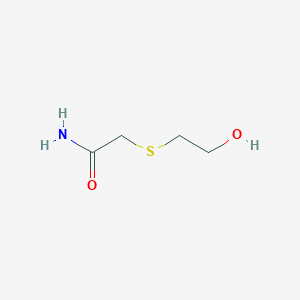 molecular formula C4H9NO2S B1352301 2-[(2-羟乙基)硫代]乙酰胺 CAS No. 20101-84-2