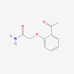 molecular formula C10H11NO3 B1352303 2-(2-乙酰苯氧基)乙酰胺 CAS No. 445232-49-5